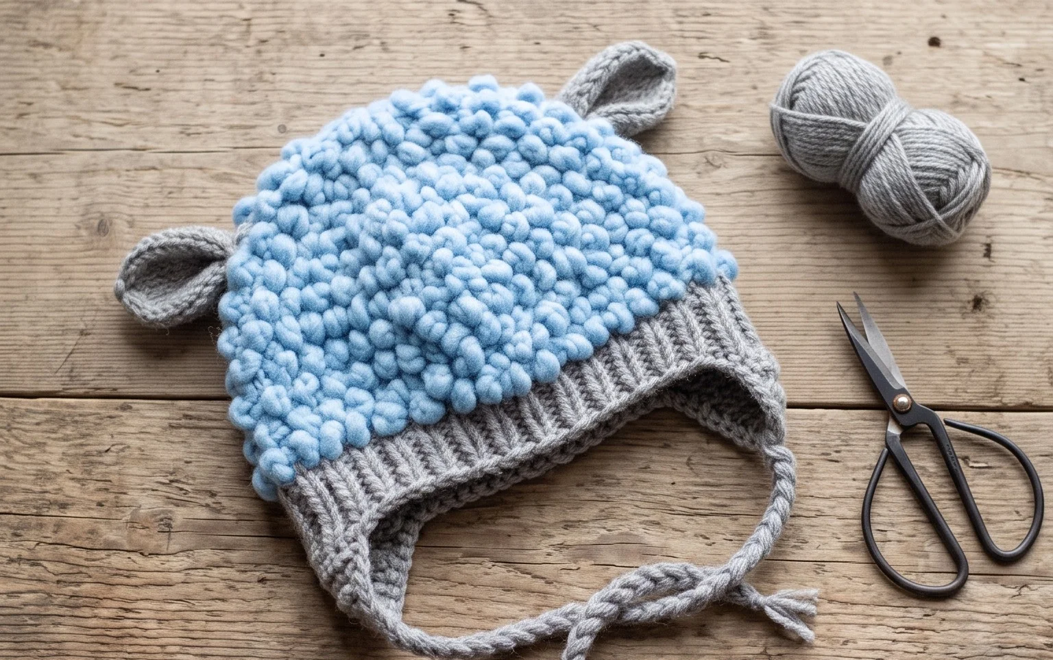 Fair Isle Sheep Hat: Free Knitting Pattern for Beginners