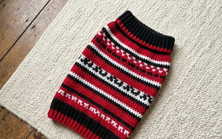 Easy Holiday Dog Sweater: Free Crochet Pattern Guide