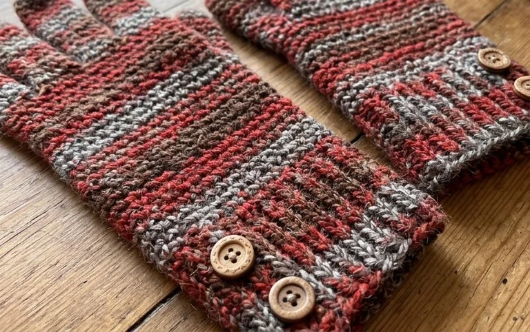 Sock Yarn Gloves: Free Crochet Pattern