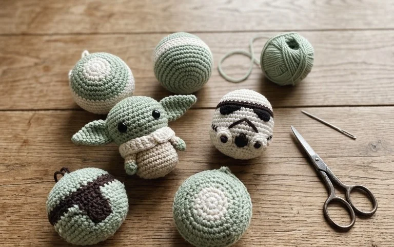 Easy Star Wars Christmas Ornaments: Free Crochet Patterns