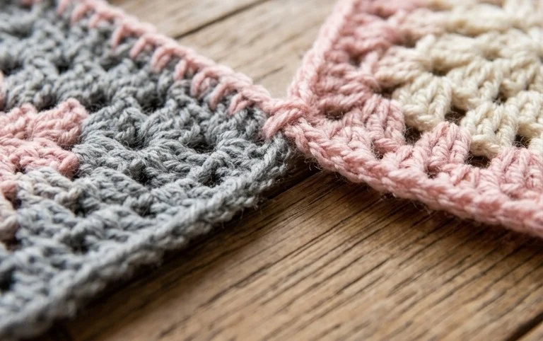 How To Join Granny Squares with the Zigzag Slip Stitch Method!