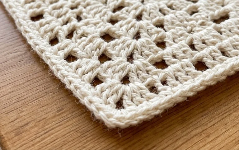 Crochet Lace Square Motif For Beginners