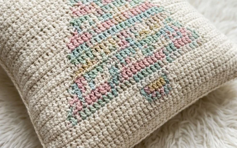 Mosaic Oh Xmas Tree Pillow Crochet Pattern - Crochet & Knitting