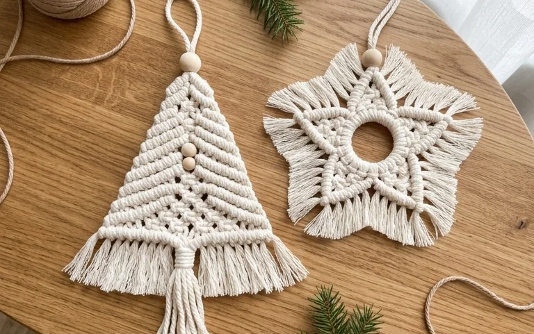 Easy Macrame Christmas Decorations: Beginner DIY Patterns
