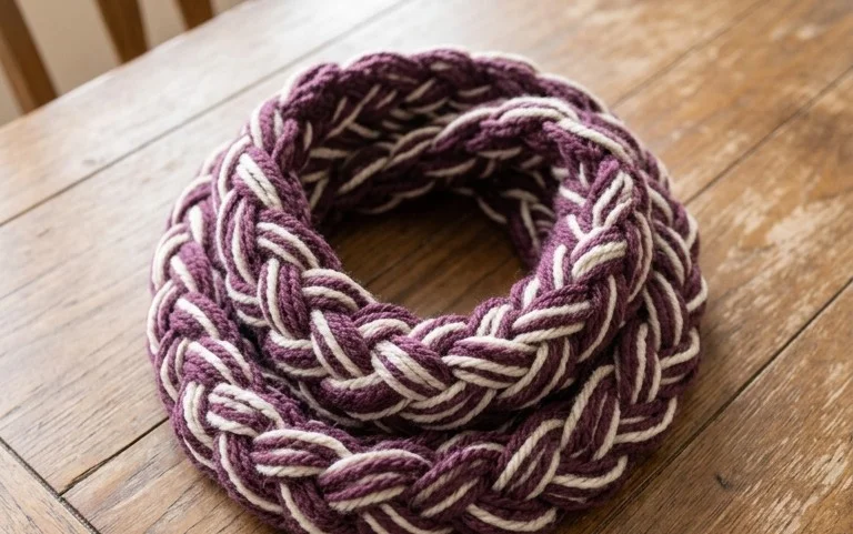 Easy Crochet Braided Scarf: Free Beginner Pattern